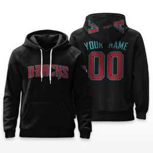 Arizona Diamondbacks Hoodie Custom Name & Number - HRZ01
