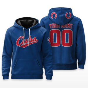Chicago Cubs Hoodie Custom Name & Number - HRZ01