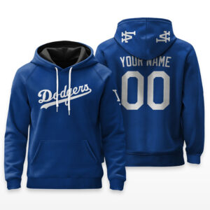 Los Angeles Dodgers Hoodie Custom Name & Number - HRZ01