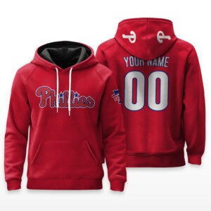 Philadelphia Phillies Hoodie Custom Name & Number - HRZ01