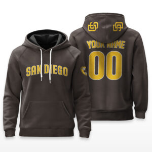 San Diego Padres Hoodie Custom Name & Number - HRZ01