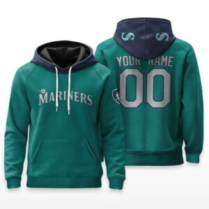 Seattle Mariners Hoodie Custom Name & Number - HRZ01