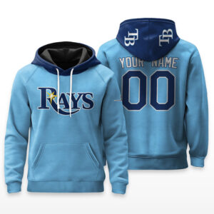 Tampa Bay Rays Hoodie Custom Name & Number - HRZ01