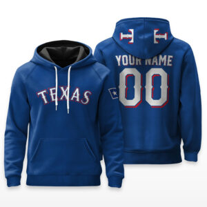 Texas Rangers Hoodie Custom Name & Number - HRZ01