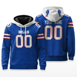 Buffalo Bills Hoodie Custom Name & Number - HRZ01