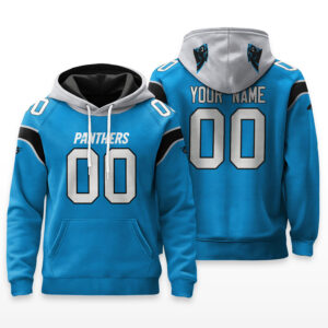 Carolina Panthers Hoodie Custom Name & Number - HRZ01