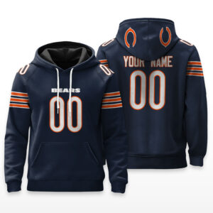 Chicago Bears Hoodie Custom Name & Number - HRZ01