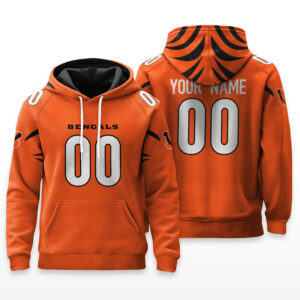 Cincinnati Bengals Hoodie Custom Name & Number - HRZ01