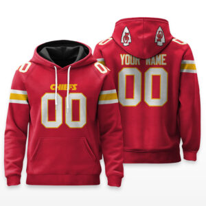 Kansas City Chiefs Hoodie Custom Name & Number - HRZ01