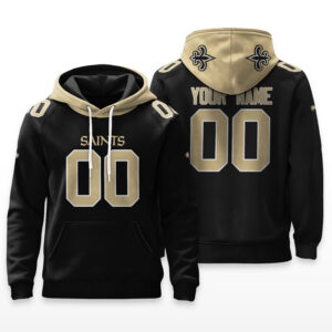 New Orleans Saints Hoodie Custom Name & Number - HRZ01