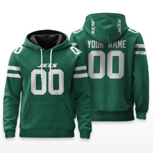 New York Jets Hoodie Custom Name & Number - HRZ01