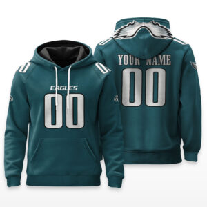 Philadelphia Eagles Hoodie Custom Name & Number - HRZ01