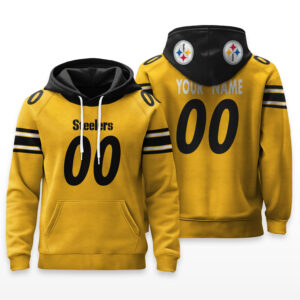 Pittsburgh Steelers Hoodie Custom Name & Number - HRZ01