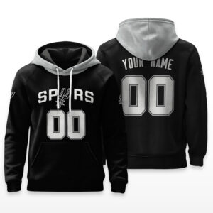 San Antonio Spurs Hoodie Custom Name & Number - HRZ01