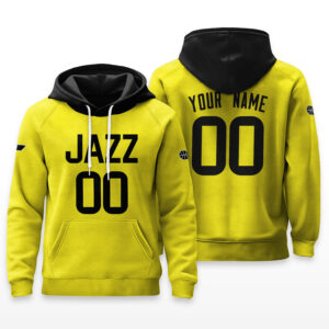 Utah Jazz Hoodie Custom Name & Number - HRZ01