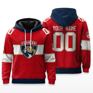 Florida Panthers Hoodie Custom Name & Number - HRZ01