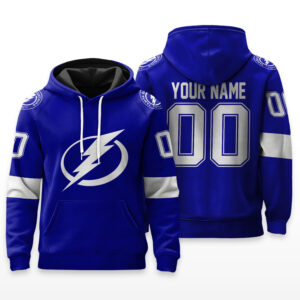 Tampa Bay Lightning Hoodie Custom Name & Number - HRZ01