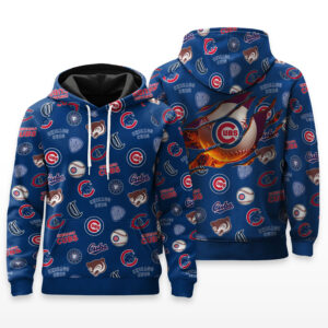 Chicago Cubs Full Logo Hoodie - HRZ03