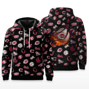 Cincinnati Reds Full Logo Hoodie - HRZ03