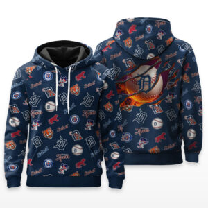Detroit Tigers Full Logo Hoodie - HRZ03