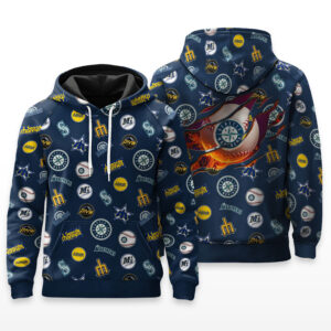 Seattle Mariners Full Logo Hoodie - HRZ03