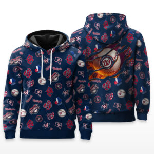 Washington Nationals Full Logo Hoodie - HRZ03