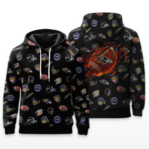 Baltimore Ravens Full Logo Hoodie - HRZ03
