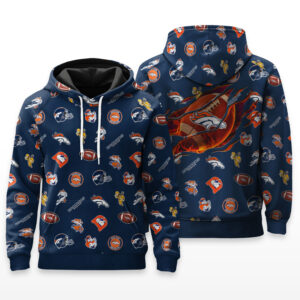 Denver Broncos Full Logo Hoodie - HRZ03