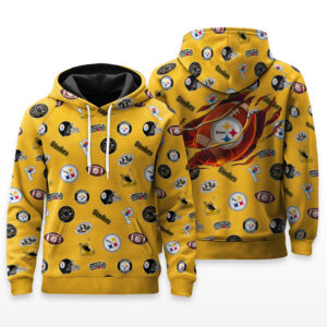 Pittsburgh Steelers Full Logo Hoodie - HRZ03