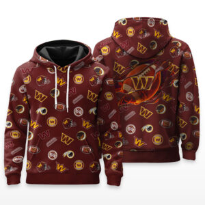 Washington Commanders Full Logo Hoodie - HRZ03