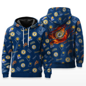 Indiana Pacers Full Logo Hoodie - HRZ03