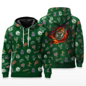 Milwaukee Bucks Full Logo Hoodie - HRZ03