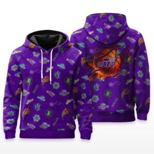 Utah Jazz Full Logo Hoodie - HRZ03
