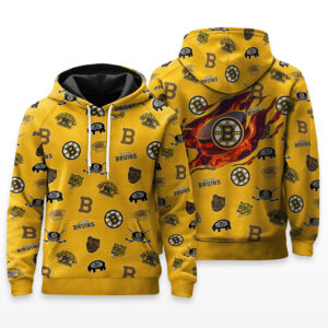 Boston Bruins Full Logo Hoodie - HRZ03