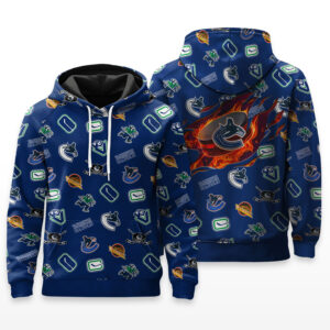 Vancouver Canucks Full Logo Hoodie - HRZ03