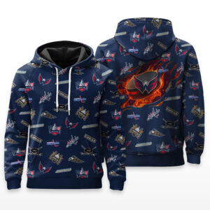 Washington Capitals Full Logo Hoodie - HRZ03