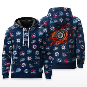 Winnipeg Jets Full Logo Hoodie - HRZ03